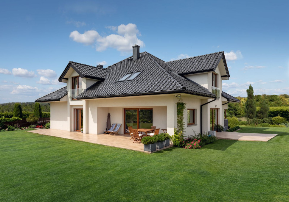 Dachówka ceramiczna Rubin 9V, marka Braas, kolor łupkowy