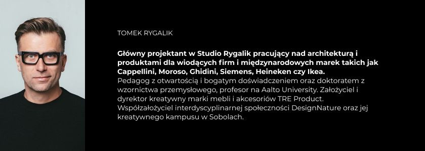 Tomek Rygalik, główny projektant w Studio Rygalik