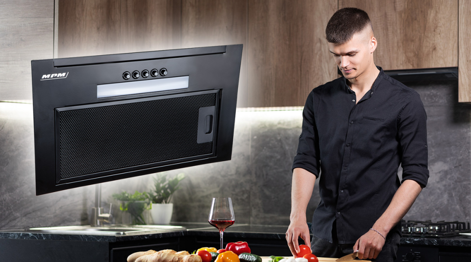 Okap do zabudowy MPM-45-OW-05 umili kulinarne eksperymenty redukując nadmiar zapachów.