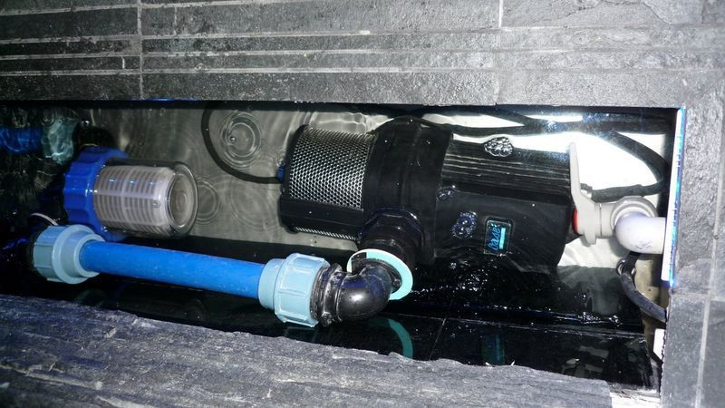 Ściana wodna - widoczny mechanizm