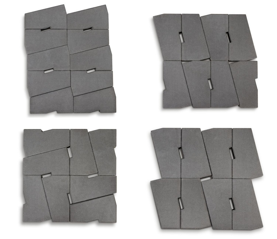 Unikalne wzory ułożenia nawierzchni, które można osiągnąć używając jedynie jednego elementu