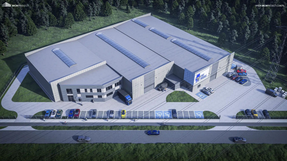 W nowej części hali znajdować się będzie magazyn wysokiego składowania