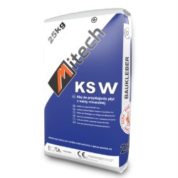 MITECH KS-W - klej do przyklejania płyt z wełny mineralnej