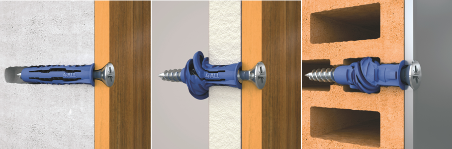 Uniwersalne kołki rozporowe 4ALL sprawdzą się we wszystkich podłożach