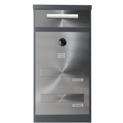 OP4/2 – Skrzynka na listy dwuwrzutkowa + videodomofon