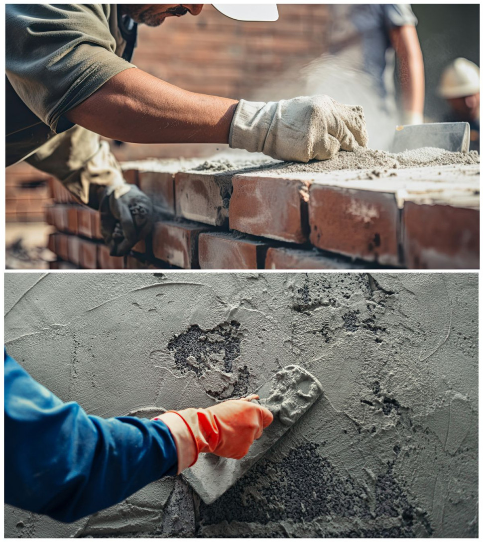 Wapno jest składnikiem tynków i zapraw. fot. Adobe Stock