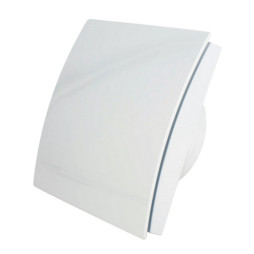 Wentylator łazienkowu biały MMP 100 z czujnikiem wilgoci, timerem i krótkim króćcem