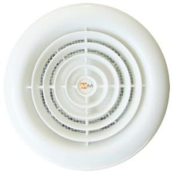 Wentylator łazienkowy okrągły MMK100 z króćcem 38 mm i klapą zwrotną