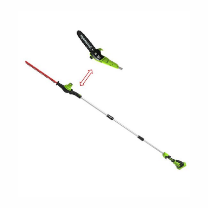 40V pilarka/nożyce do żywopłotu na wysięgniku Greenworks GD40PSH