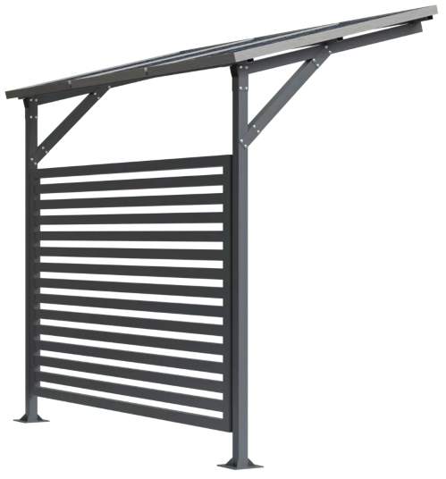 Zamontuj dowolne ogrodzenie Konsport miedzy słupami.