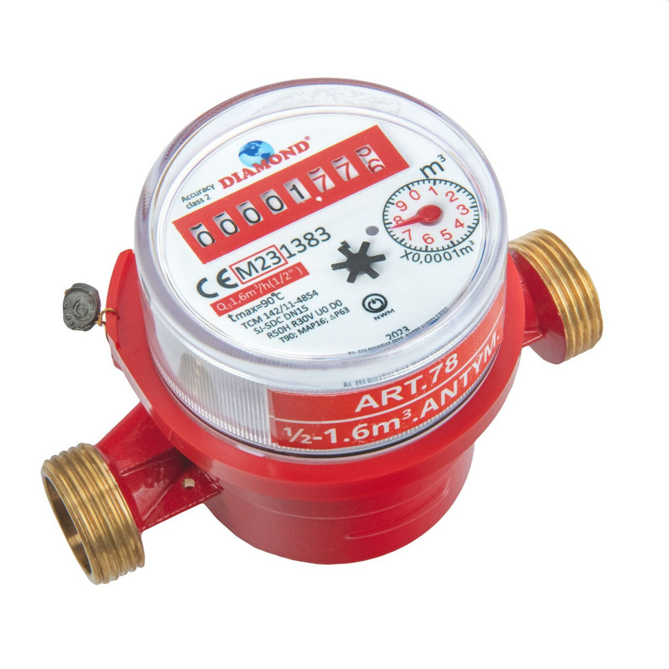Wodomierz antymagnetyczny DIAMOND woda ciepła