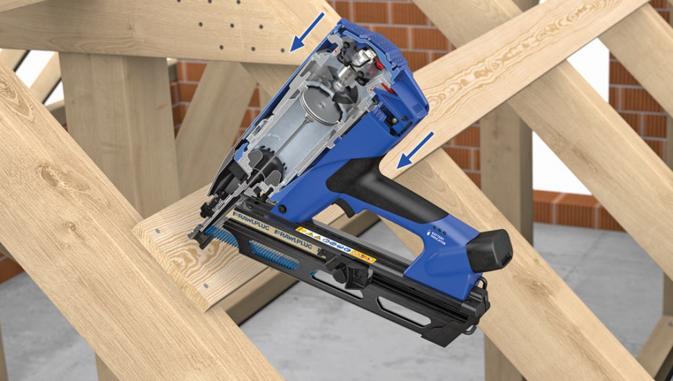 Gwoździarkę WW90II wyróżnia wyjątkowa seryjna szybkość i ręczna precyzja.