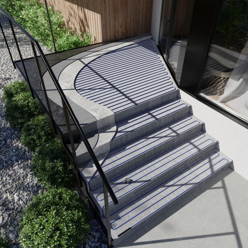 Ogrzewanie schodów przewodami VCD