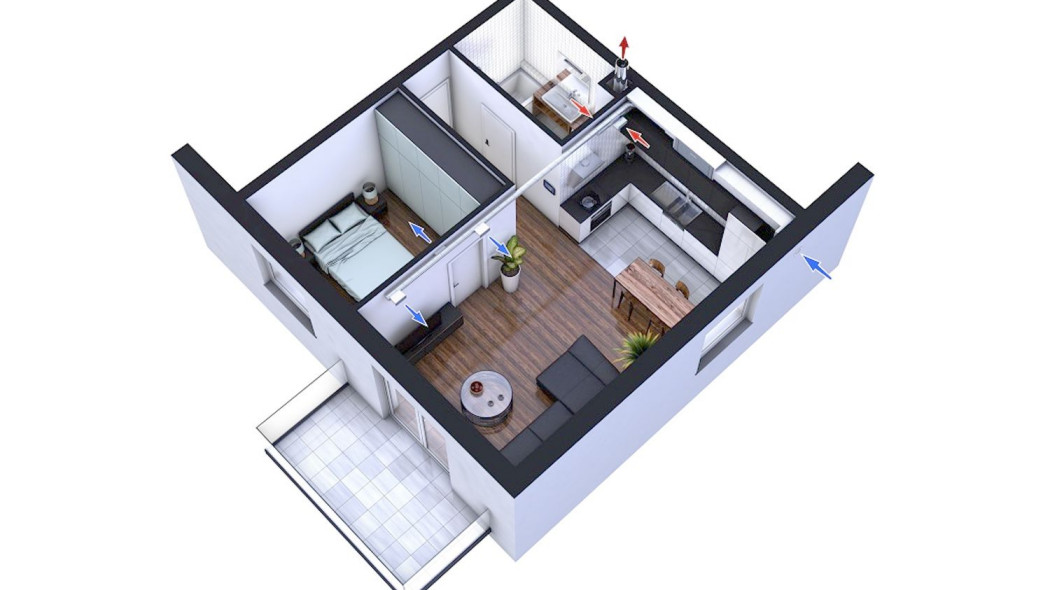Wentylacja mieszkań i niewielkich domów - nowych oraz termomodernizowanych