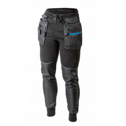 TREBEL spodnie dresowe z kieszeniami czarne L (52)