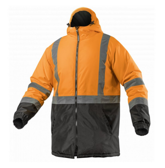 LEDA kurtka ostrzegawcza parka ocieplana pomarańczowa L (52)