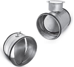 Przepustnice (z gumowymi uszczelkami)