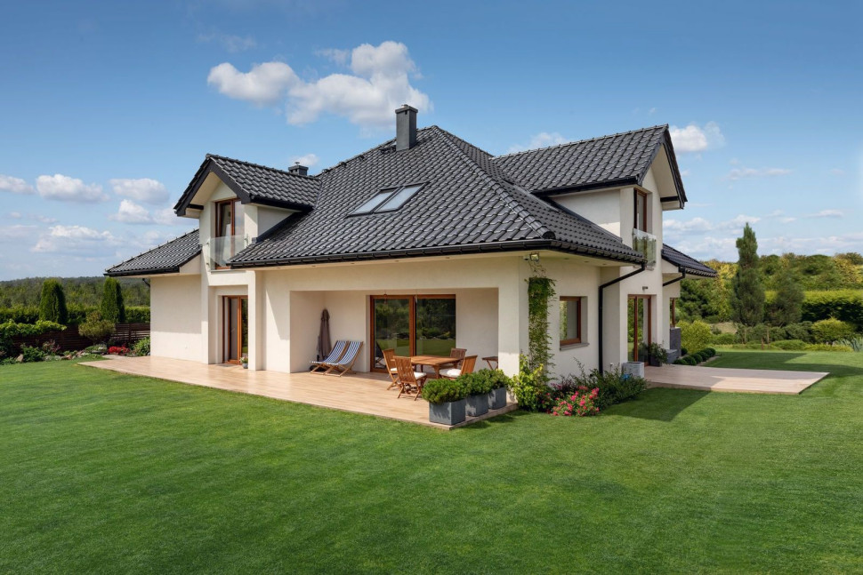 Rubin 9V, dachówka ceramiczna, marka Braas, kolor łupkowy