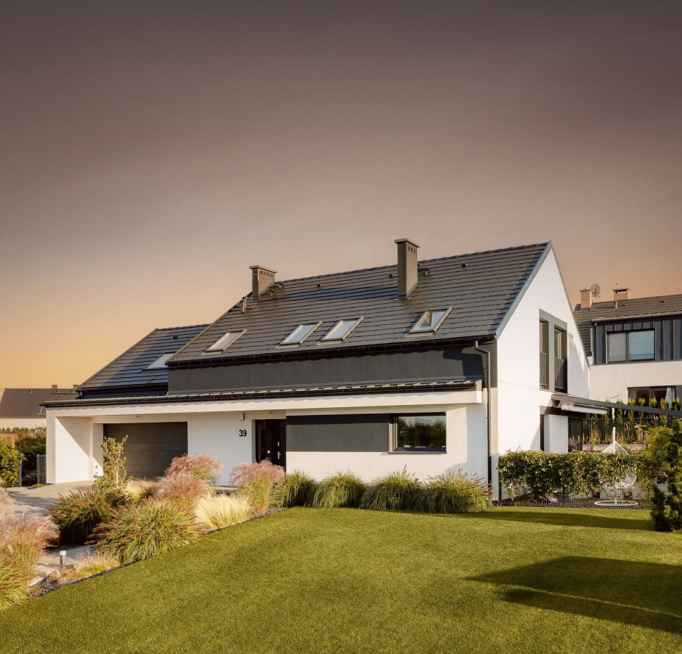 Teviva, dachówka betonowa, marka Braas