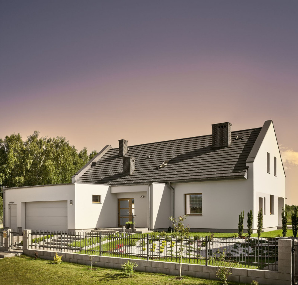 Turmalin, dachówka ceramiczna, marka Braas, kolor szary