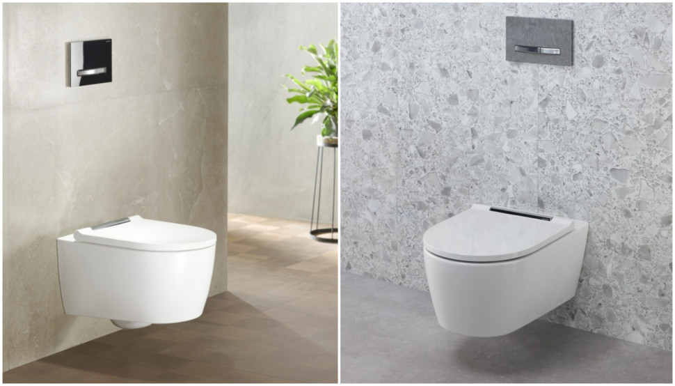 Miski WC z linii Geberit ONE.