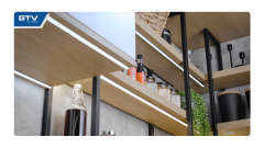 COB - równa linia bez widocznych punktów świetlnych