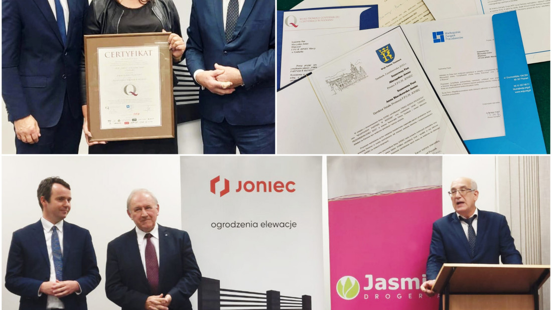 Ceremonia wręczenia certyfikatów "FIRMA WARTA POLECENIA" i "SOLIDNY PARTNER W BIZNESIE"