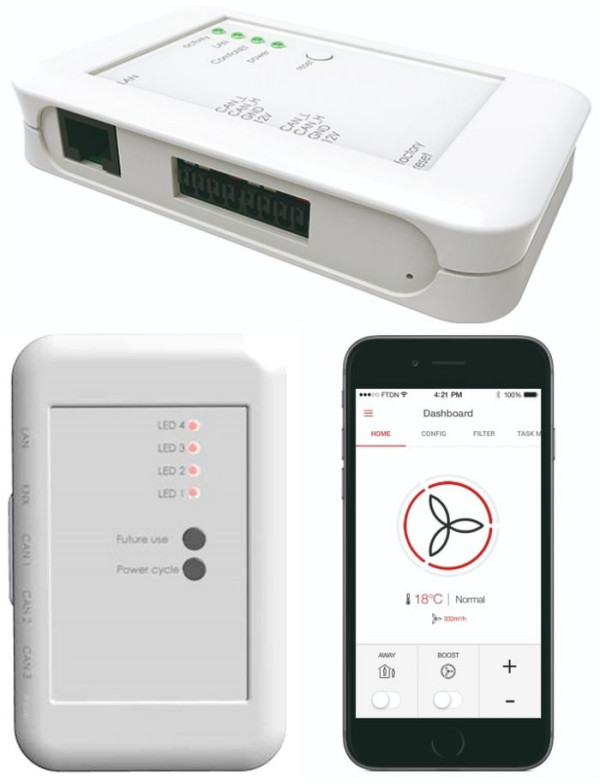 Sterowanie mobilne rekuperatorem AERISnext