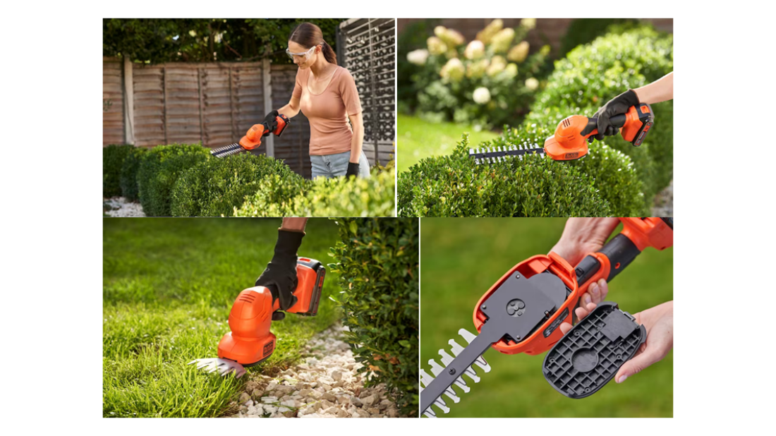 Płynna praca z nożycami do krzewów od BLACK+DECKER