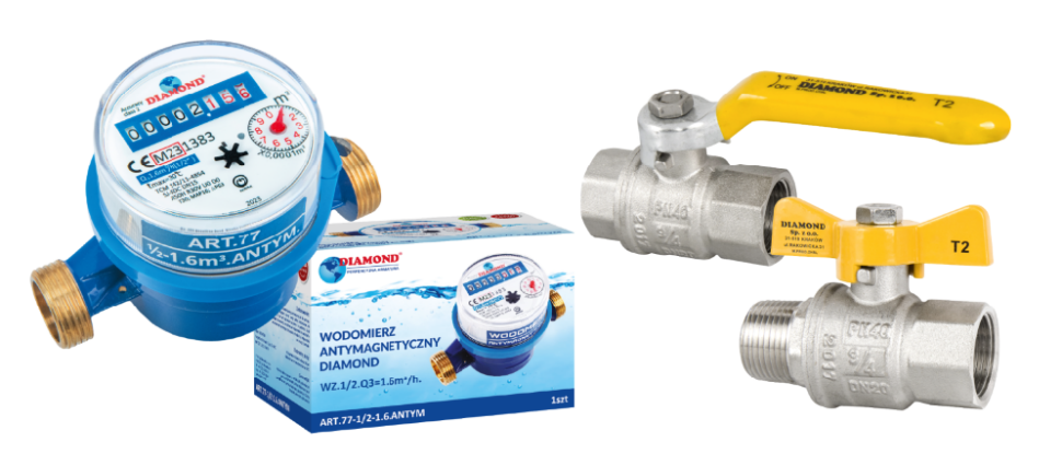 Wodomierze antymagnetyczne - do wody zimnej oraz ciepłej.