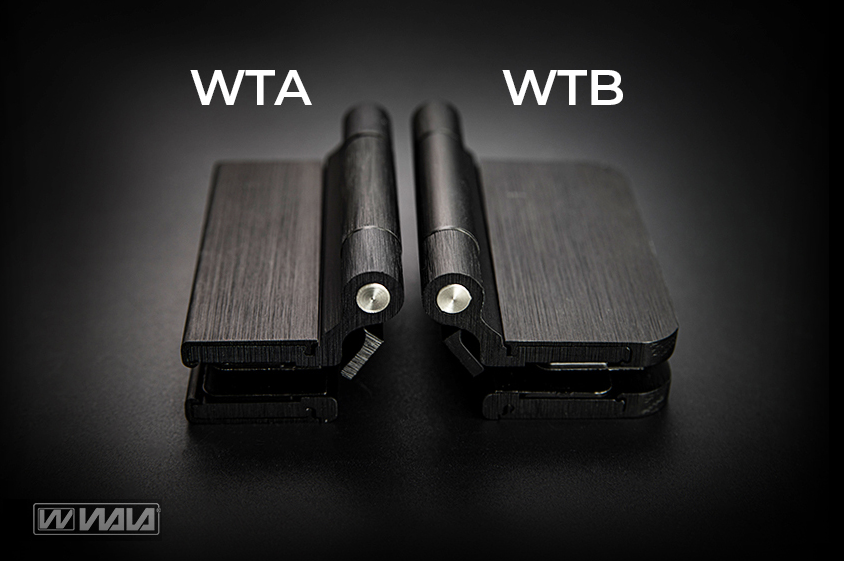 Zawiasy do szkła WTB C-35 Anoda czarna F40