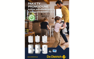 Promocja na wybrane zestawy i pakiety kotłów z podgrzewaczami c.w.u. marki De Dietrich