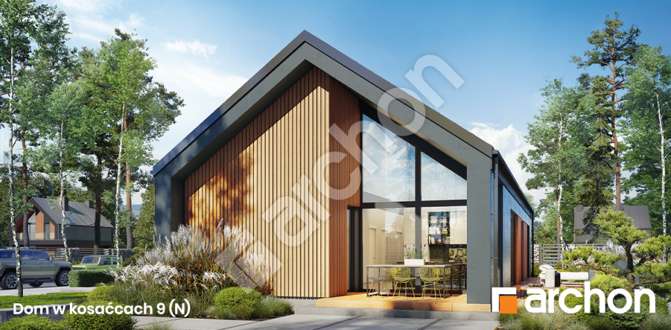 Dom w kosaćcach 9 (N) - kompaktowa parterówka w stylu stodoły
