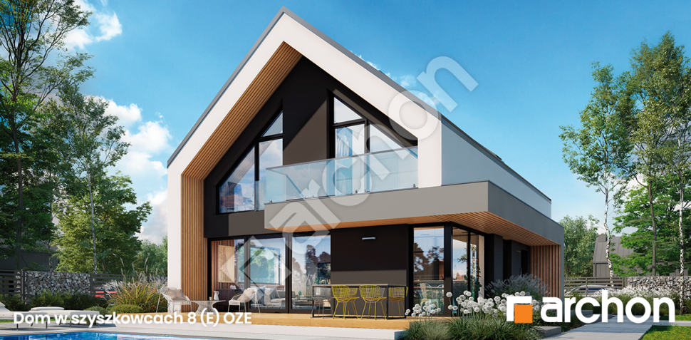Dom w szyszkowcach 8 E OZE - kwintesencja nowoczesności z funkcjonalnością