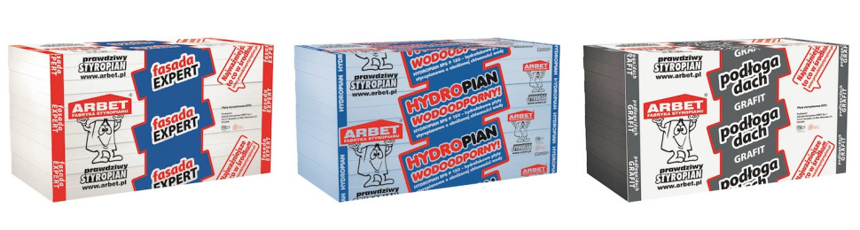 Asortyment płyt styropianowych na elewacje, fundamenty, stropy i podłogi