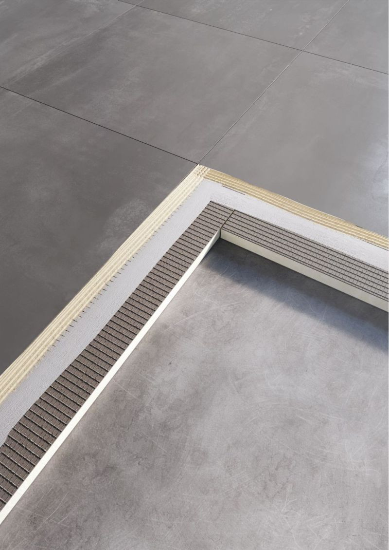 Wyrównywanie podłóg w łazience płytą budowlaną Ultrament