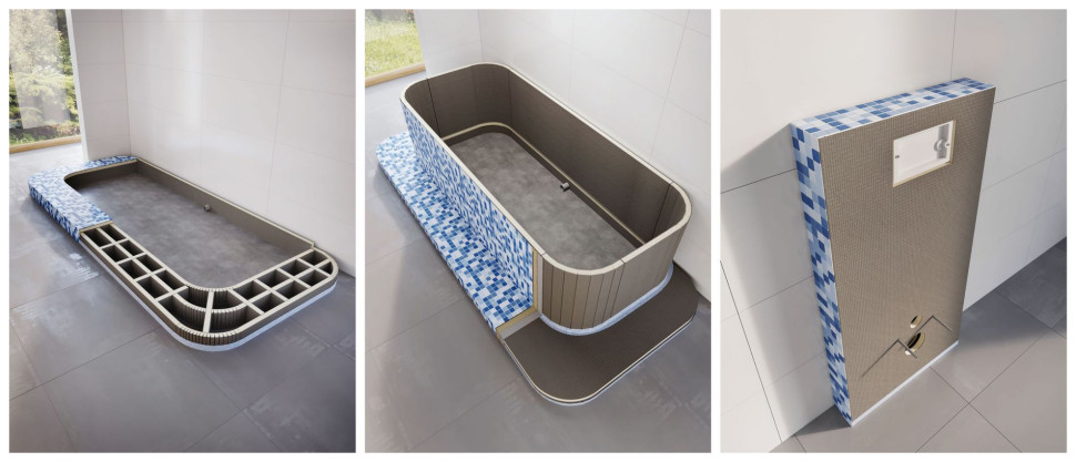 Zabudowa wanny i stelaża WC płytą budowlaną Ultrament