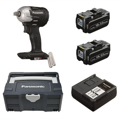 Klucz udarowy 18V Panasonic EY75A8 1/2 cal + Systainer + 2x 5.0Ah + ładowarka