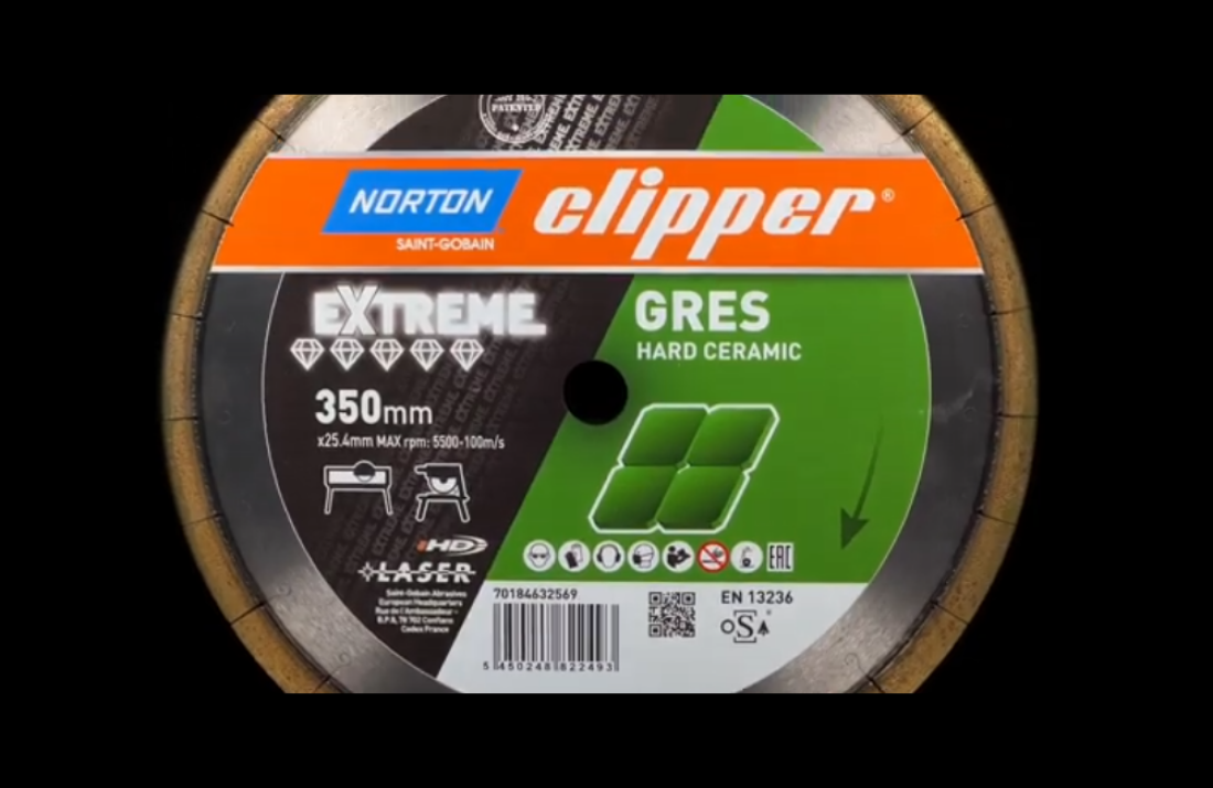 Nowe tarcze diamentowe Norton Clipper Extreme Gres