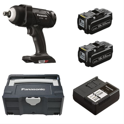 Klucz udarowy 18V Panasonic EY7552 1/2 cal + Systainer + 2x 5.0Ah + ładowarka