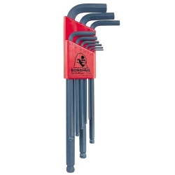 Zestaw imbusów 1,5 - 10 BONDHUS - długie, z kulką [9 szt.]