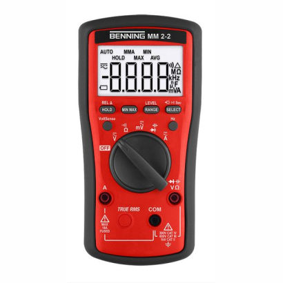 Miernik uniwersalny BENNING MM 2-1, cyfrowy z akcesoriami