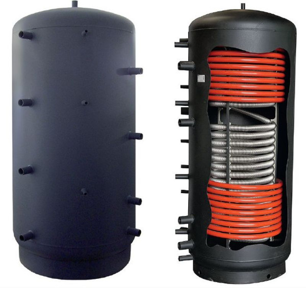 Wyposażone w wiele króćców przyłączeniowych i/lub kilka wężownic zbiorniki są idealnym narzędziem dołączenia źródeł ciepła, także o odmiennym charakterze