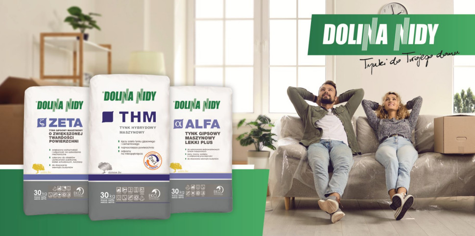 Wybrane tynki z oferty Dolina Nidy