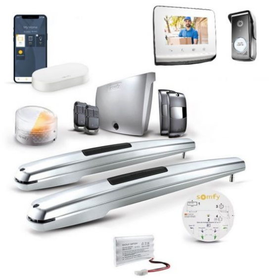 Zestaw do zdalnego sterowania bramą skrzydłową: Connectivity Kit + Exavia Star + V350