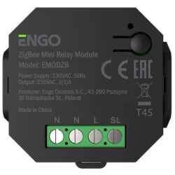 EMODZB - bezprzewodowy moduł przekaźnika z funkcją repeatera ZigBee, 230V