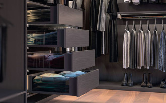 System szuflad AXIS PRO ze szklanymi bokami - subtelna elegancja!