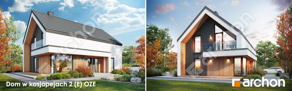 Dom w kasjopejach 2 (E) OZE - wizualizacja