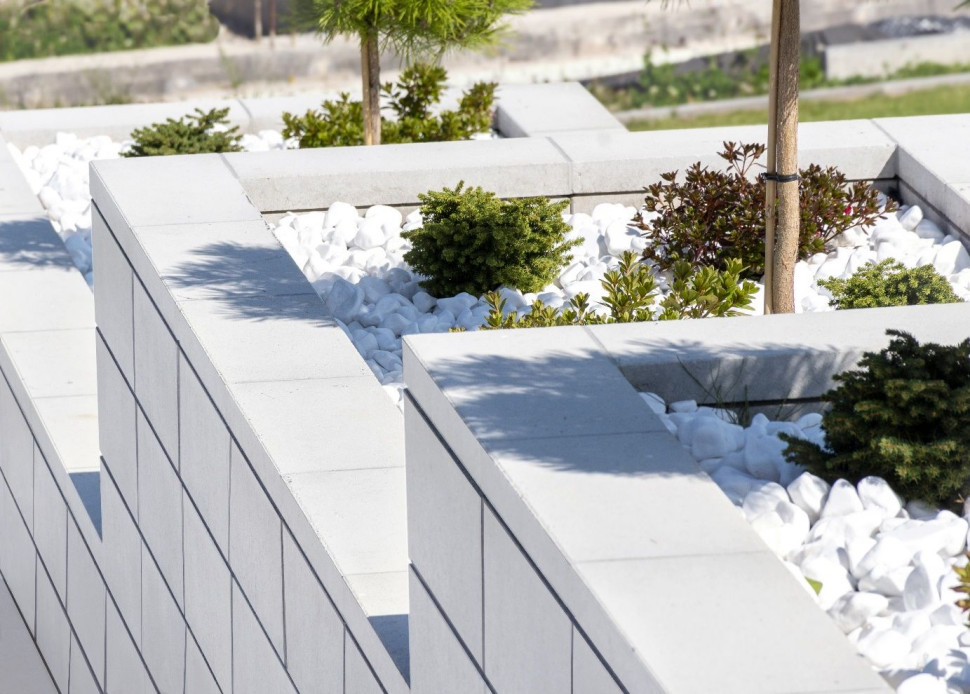 Bloczki ROMA Horizon w kolorze białym