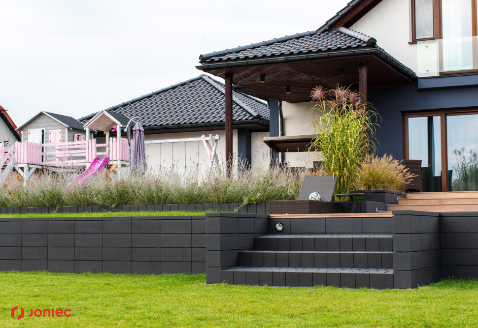 Bloczki ROMA Horizon w kolorze grafitowym